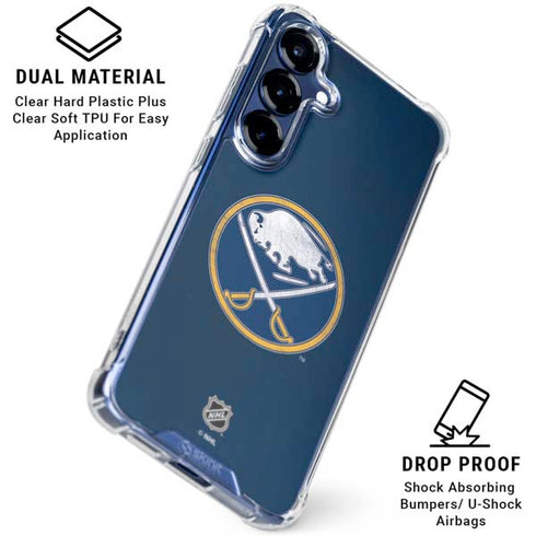 NHL Buffalo Sabres Distressed Galaxy S25 Plus Clear Case