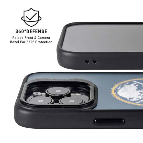 NHL Buffalo Sabres Distressed iPhone 14 Pro Max Kickstand Case