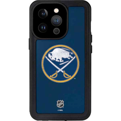 NHL Buffalo Sabres Distressed iPhone 15 Pro Waterproof Case