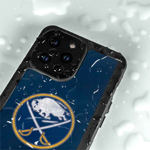 NHL Buffalo Sabres Distressed iPhone 15 Pro Waterproof Case