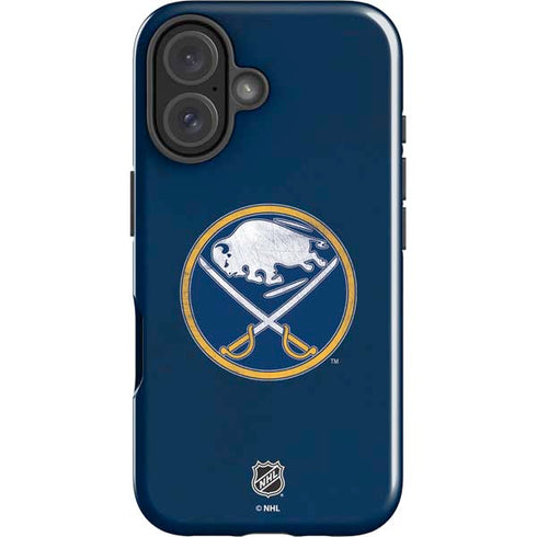 NHL Buffalo Sabres Distressed iPhone 16 Impact Case