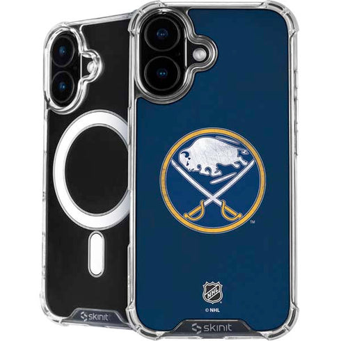NHL Buffalo Sabres Distressed iPhone 16 MagSafe Case