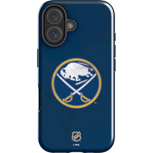 NHL Buffalo Sabres Distressed iPhone 16 Plus Impact Case