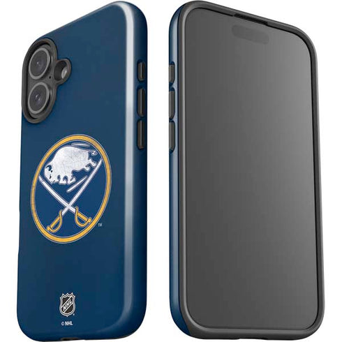 NHL Buffalo Sabres Distressed iPhone 16 Plus Impact Case