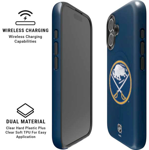 NHL Buffalo Sabres Distressed iPhone 16 Plus Magsafe Impact Case