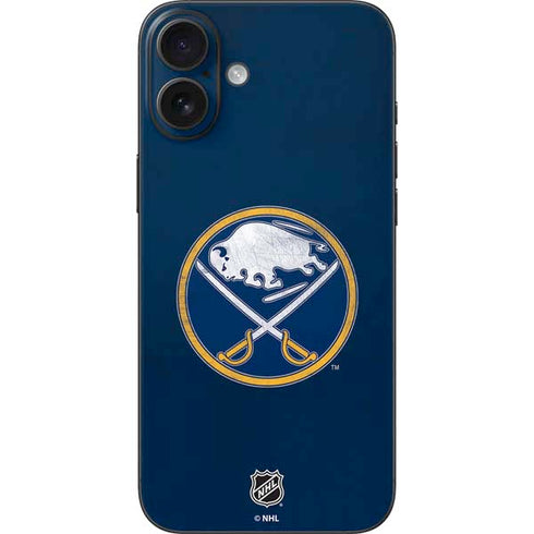 NHL Buffalo Sabres Distressed iPhone 16 Plus Skin