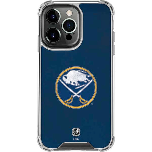NHL Buffalo Sabres Distressed iPhone 16 Pro Clear Case