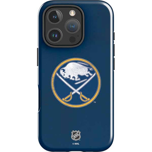 NHL Buffalo Sabres Distressed iPhone 16 Pro Max Impact Case
