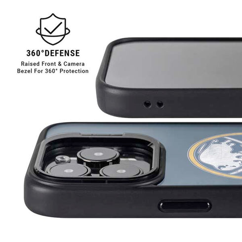 NHL Buffalo Sabres Distressed iPhone 16 Pro Max Kickstand Case