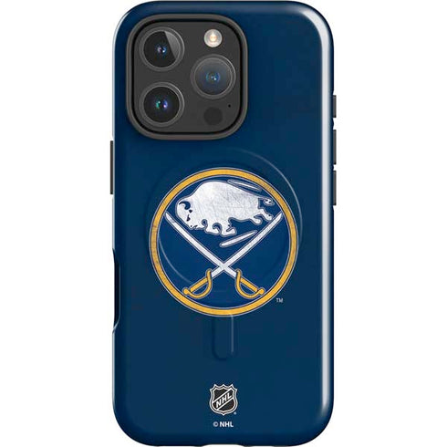 NHL Buffalo Sabres Distressed iPhone 16 Pro Max Magsafe Impact Case
