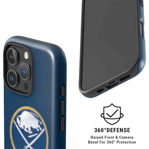 NHL Buffalo Sabres Distressed iPhone 16 Pro Max Magsafe Impact Case