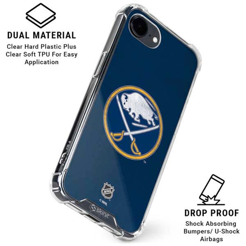 NHL Buffalo Sabres Distressed iPhone 16e Clear Case