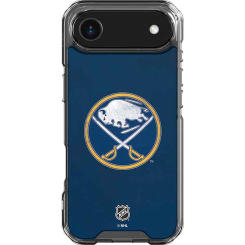 NHL Buffalo Sabres Distressed iPhone 17 Air Clear Case