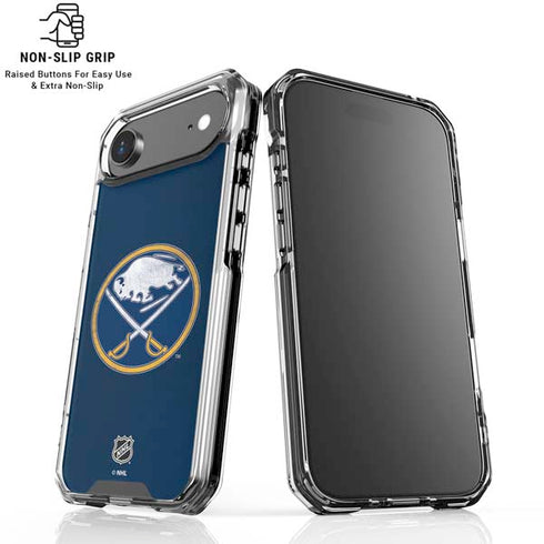 NHL Buffalo Sabres Distressed iPhone 17 Air Clear Case
