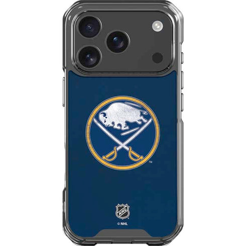 NHL Buffalo Sabres Distressed iPhone 17 Pro Clear Case