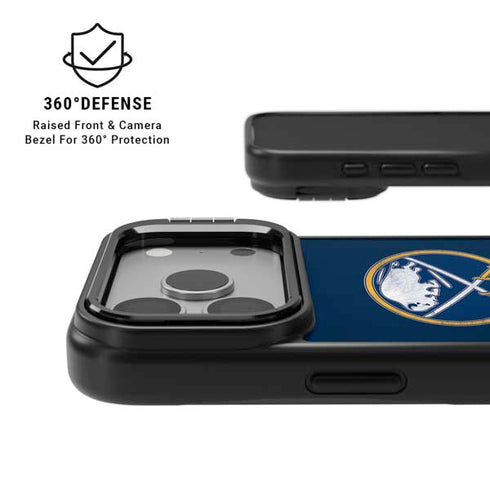 NHL Buffalo Sabres Distressed iPhone 17 Pro Kickstand Case