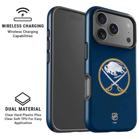 NHL Buffalo Sabres Distressed iPhone 17 Pro Max Magsafe Impact Case