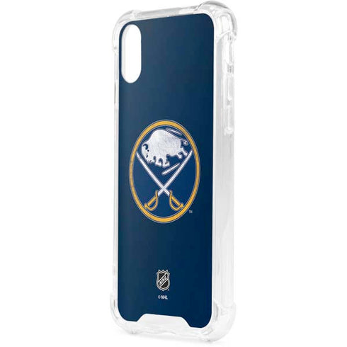 NHL Buffalo Sabres Distressed iPhone XS Clear Case