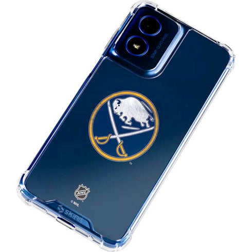 NHL Buffalo Sabres Distressed Moto G 5G (2024) Clear Case