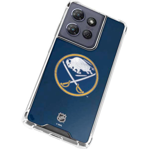NHL Buffalo Sabres Distressed Moto G Play 5G (2025) Clear Case