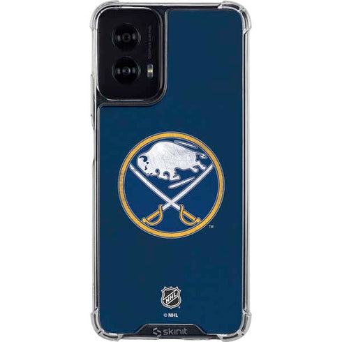 NHL Buffalo Sabres Distressed Moto G Power 5G (2024) Clear Case