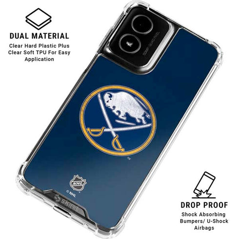 NHL Buffalo Sabres Distressed Moto G Power 5G (2024) Clear Case