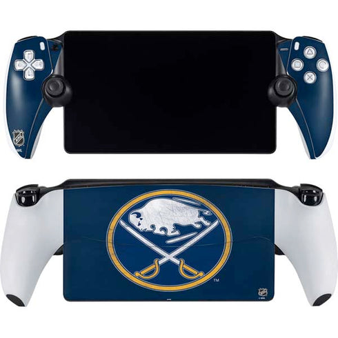 NHL Buffalo Sabres Distressed PlayStation Portal Remote Player Skin
