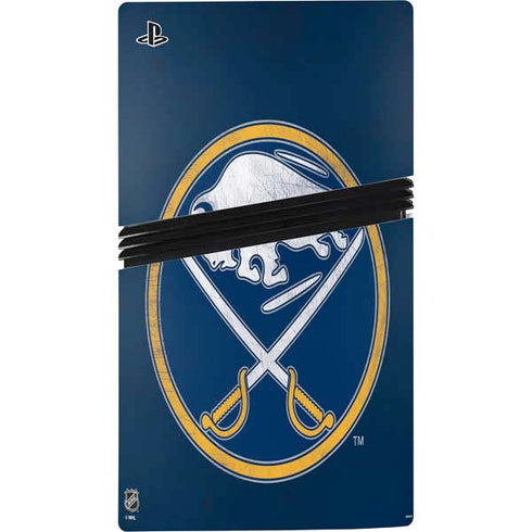 NHL Buffalo Sabres Distressed PS5 Pro Bundle Skin