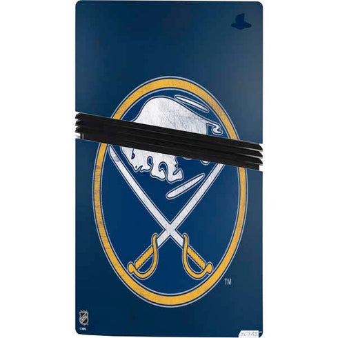 NHL Buffalo Sabres Distressed PS5 Pro Bundle Skin