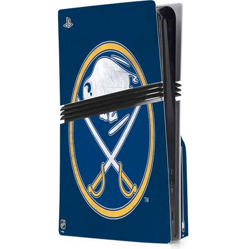 NHL Buffalo Sabres Distressed PS5 Pro Disk Console Skin
