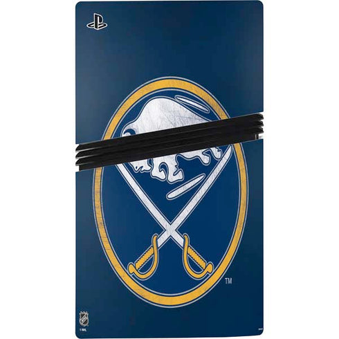 NHL Buffalo Sabres Distressed PS5 Pro Disk Console Skin