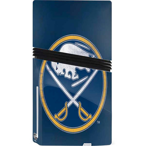 NHL Buffalo Sabres Distressed PS5 Pro Disk Console Skin