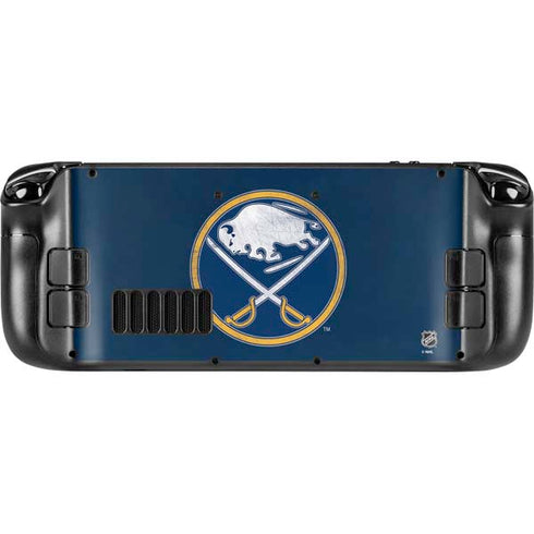 NHL Buffalo Sabres Distressed Steam Deck Handheld Gaming Computer OLED Skin