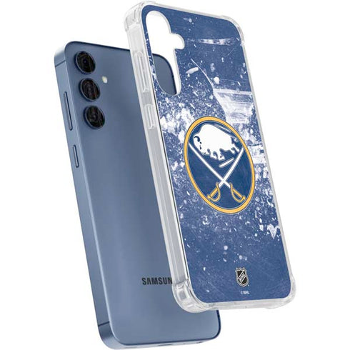 NHL Buffalo Sabres Frozen Galaxy A55 5G Clear Case