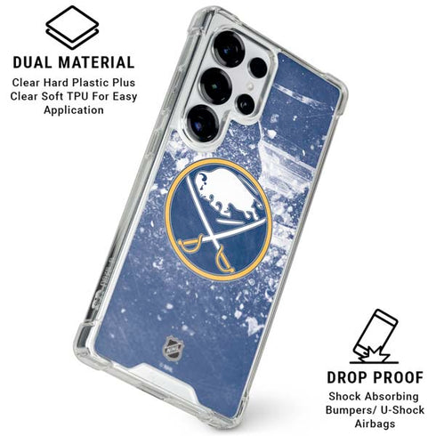 NHL Buffalo Sabres Frozen Galaxy S25 Ultra Clear Case