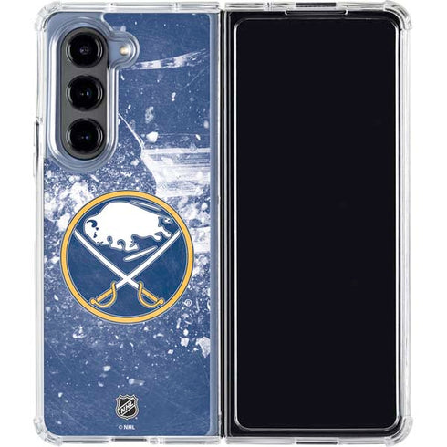 NHL Buffalo Sabres Frozen Galaxy Z Fold5 5G Clear Case
