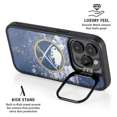 NHL Buffalo Sabres Frozen iPhone 14 Pro Max Kickstand Case
