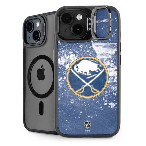 NHL Buffalo Sabres Frozen iPhone 15 Kickstand Case