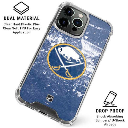 NHL Buffalo Sabres Frozen iPhone 16 Pro Clear Case