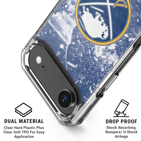 NHL Buffalo Sabres Frozen iPhone 17 Air Clear Case