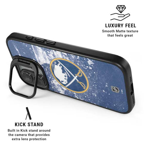 NHL Buffalo Sabres Frozen iPhone 17 Kickstand Case