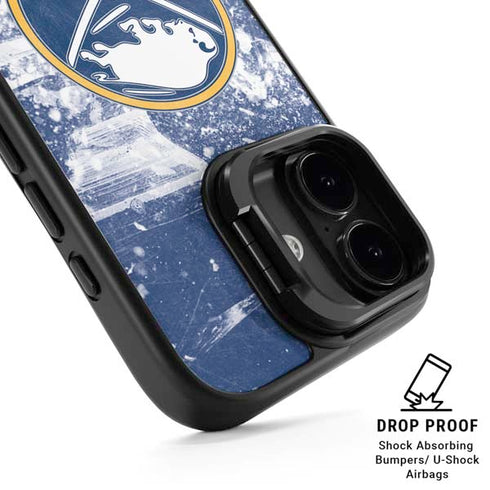 NHL Buffalo Sabres Frozen iPhone 17 Kickstand Case
