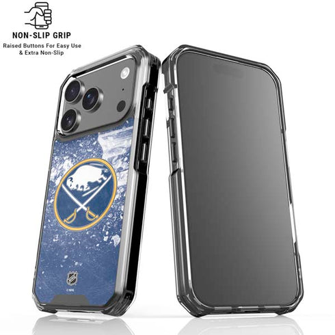 NHL Buffalo Sabres Frozen iPhone 17 Pro Clear Case