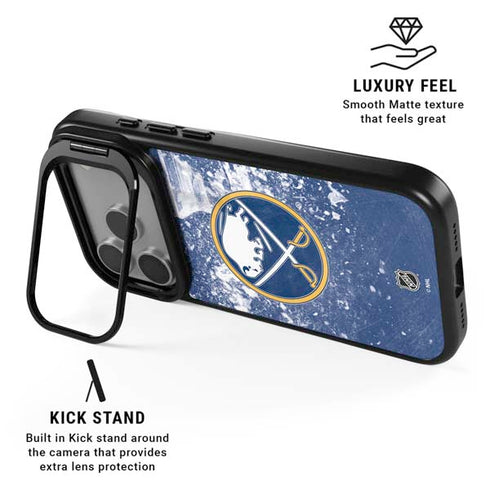 NHL Buffalo Sabres Frozen iPhone 17 Pro Kickstand Case