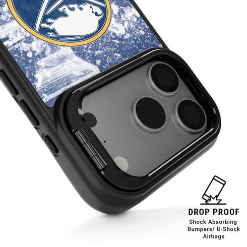 NHL Buffalo Sabres Frozen iPhone 17 Pro Kickstand Case