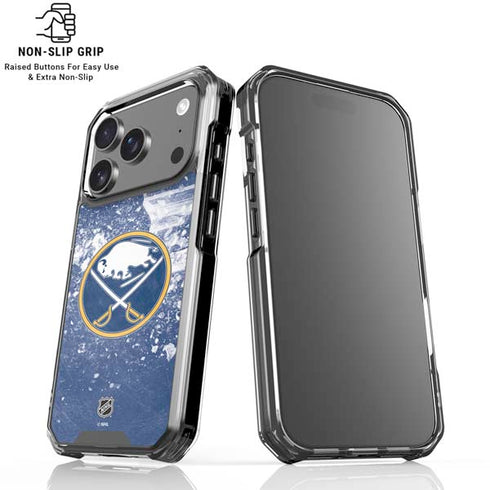 NHL Buffalo Sabres Frozen iPhone 17 Pro Max Clear Case