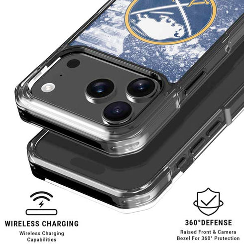 NHL Buffalo Sabres Frozen iPhone 18 Pro Clear Case