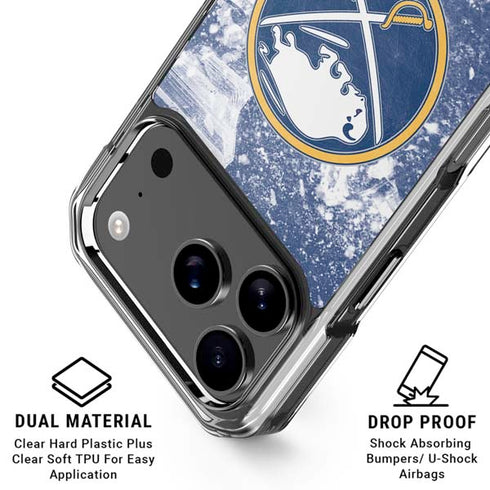 NHL Buffalo Sabres Frozen iPhone 18 Pro Clear Case