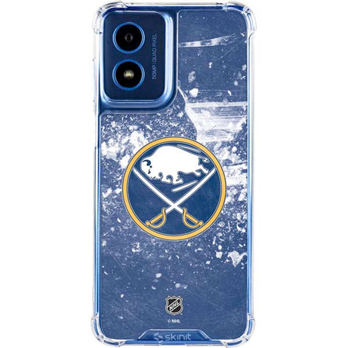 NHL Buffalo Sabres Frozen Moto G 5G (2024) Clear Case