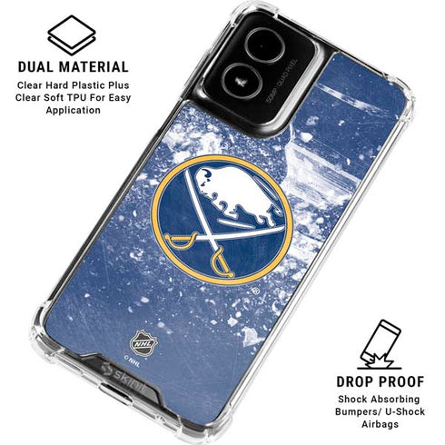 NHL Buffalo Sabres Frozen Moto G Power 5G (2024) Clear Case